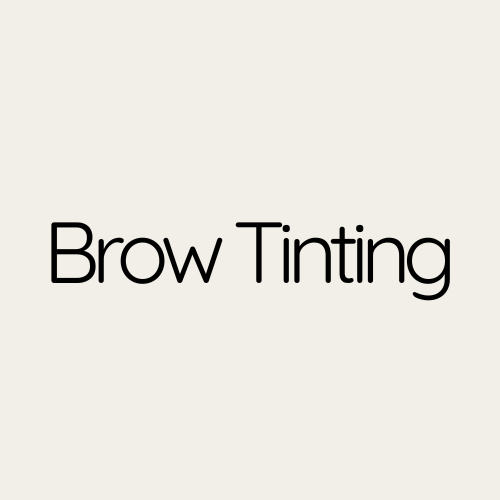 Brow Tinting